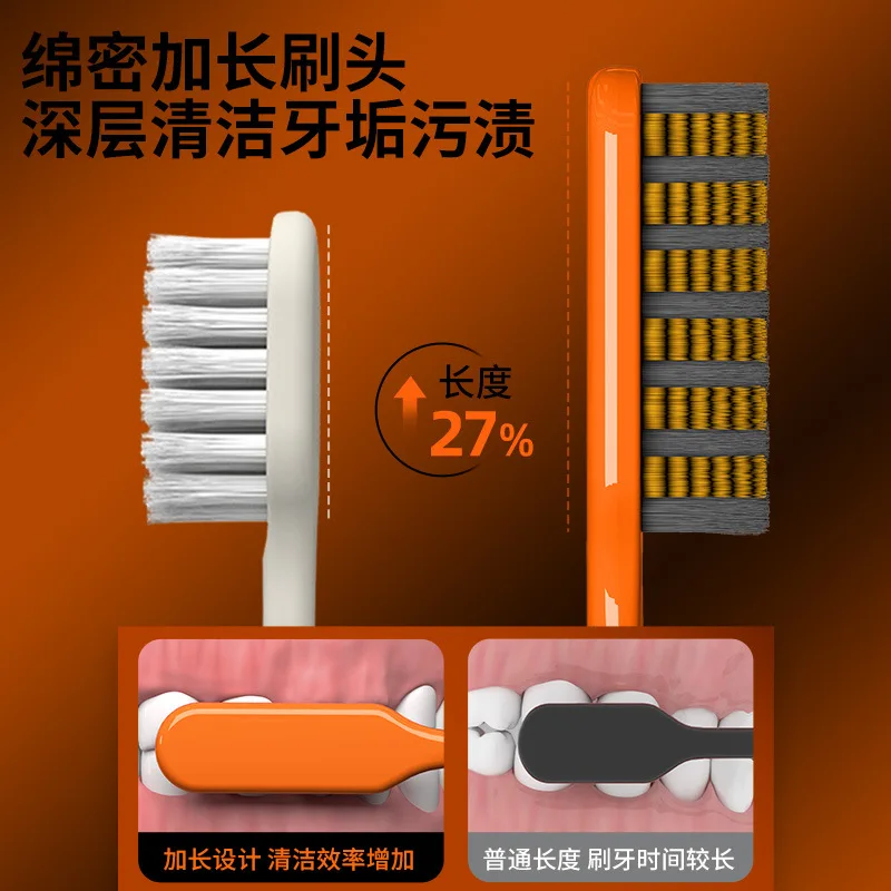 가볍고 고급스러운 나선형 브러시로 긴 헤드와 부드러운 솔모가 있어 구강 세정에 적합하며 여행, 학교, 가정 청소에 적합합니다.