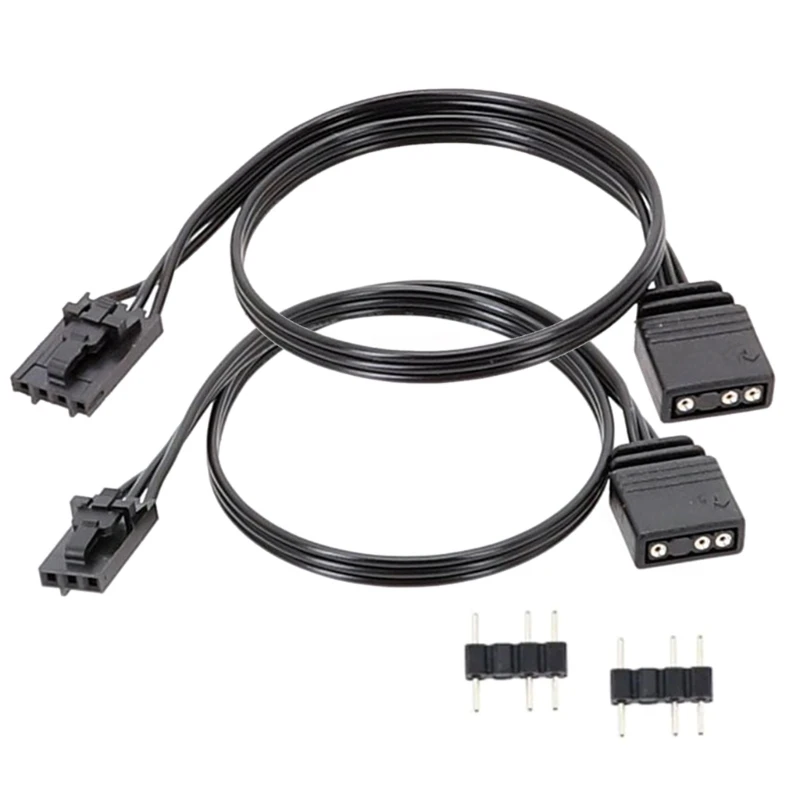 

Adapter Cable Easy to Install for RGB to Standard ARGB 4Pin 3Pin Connector Cord