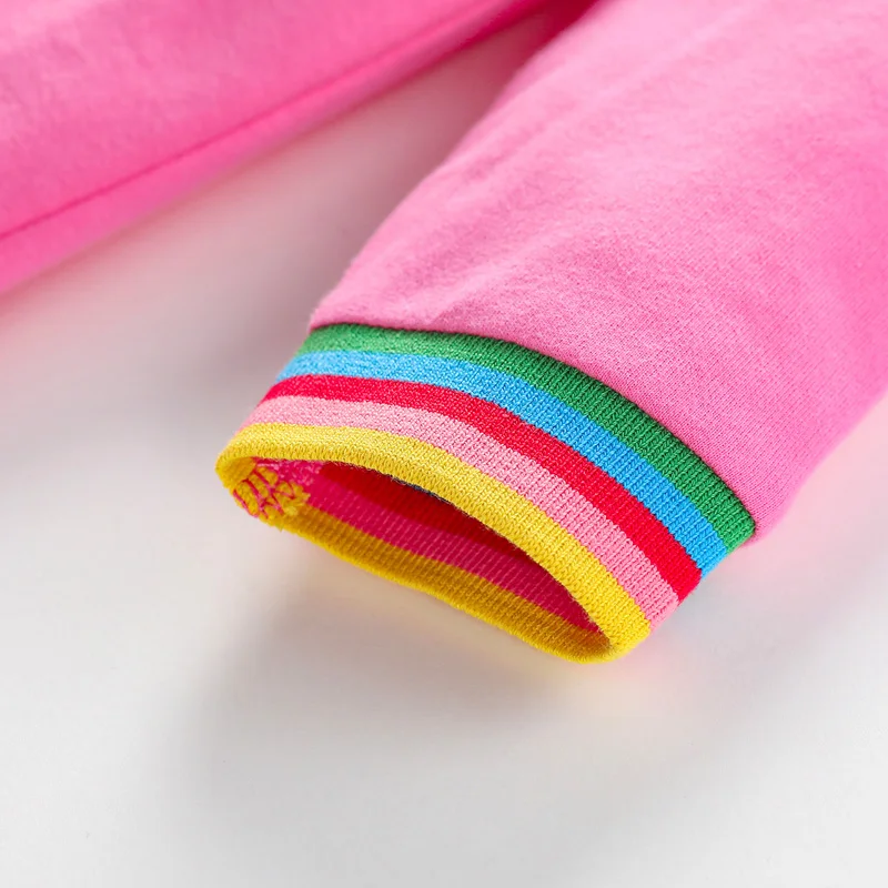 Baby Girls Long Sleeves Dress Cotton with Lovely Animals Carry Schoolbag Go to School Autumn Casual Clothes for Kid