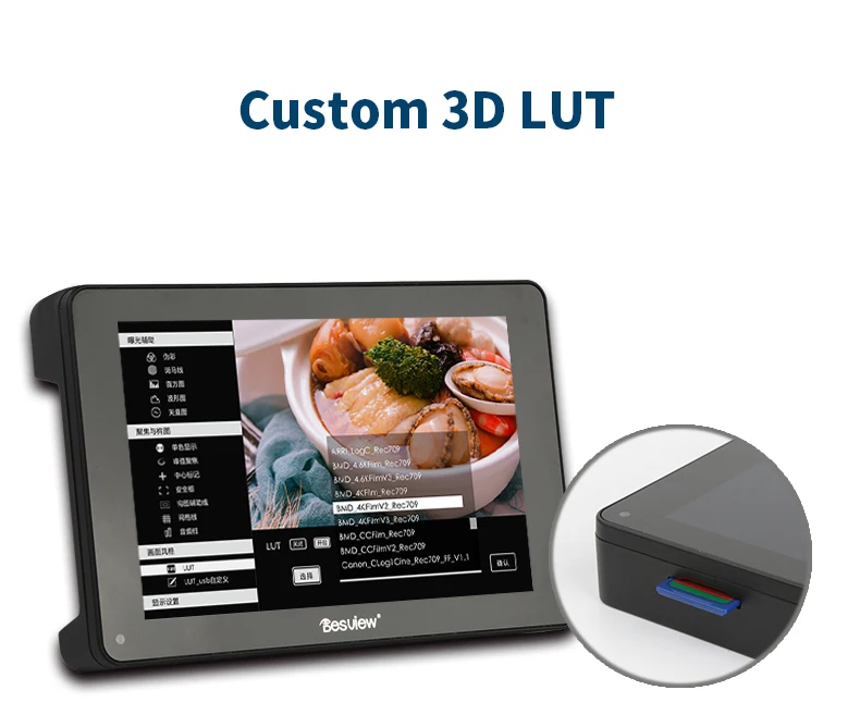 Bestview R7SII R7S II 7 inch 2600 Nits On-Camera DSLR Touch Screen Monitor with 4K HDMI-compatible 3G-SDI Histogram Waveform