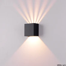 

Led Outdoor Wall Light Cree Led 6 Side Lighting Ajustable Modern Waterproof Outdoor Lighting Protected Wall Sconce Lamp