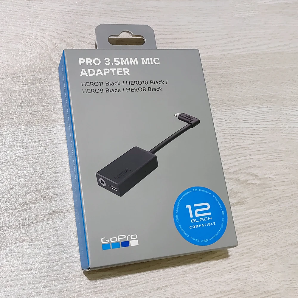 3.5mm Mic Adapter For GoPro HERO12 HERO11 HERO10 HERO9 HERO8 HERO7 HERO6 HERO5 Pro Gopro Accessories Kit