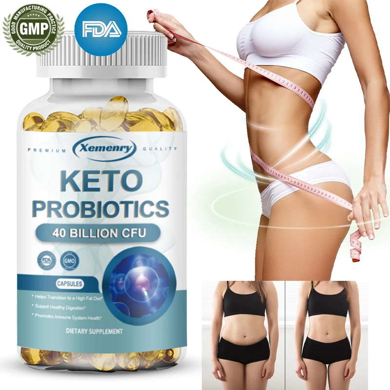 

Ketogenic Probiotic Capsules - Digestion & Gut Health - Supports Occasional Constipation, Diarrhea, Gas & Bloating 120 Capsules