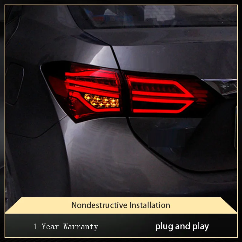 

Car Lights For Toyota Corolla 2014 2015 2016 2017 LED Taillight DRL Projector Lens Signal Automotive Rear Lamp Tool Accessories