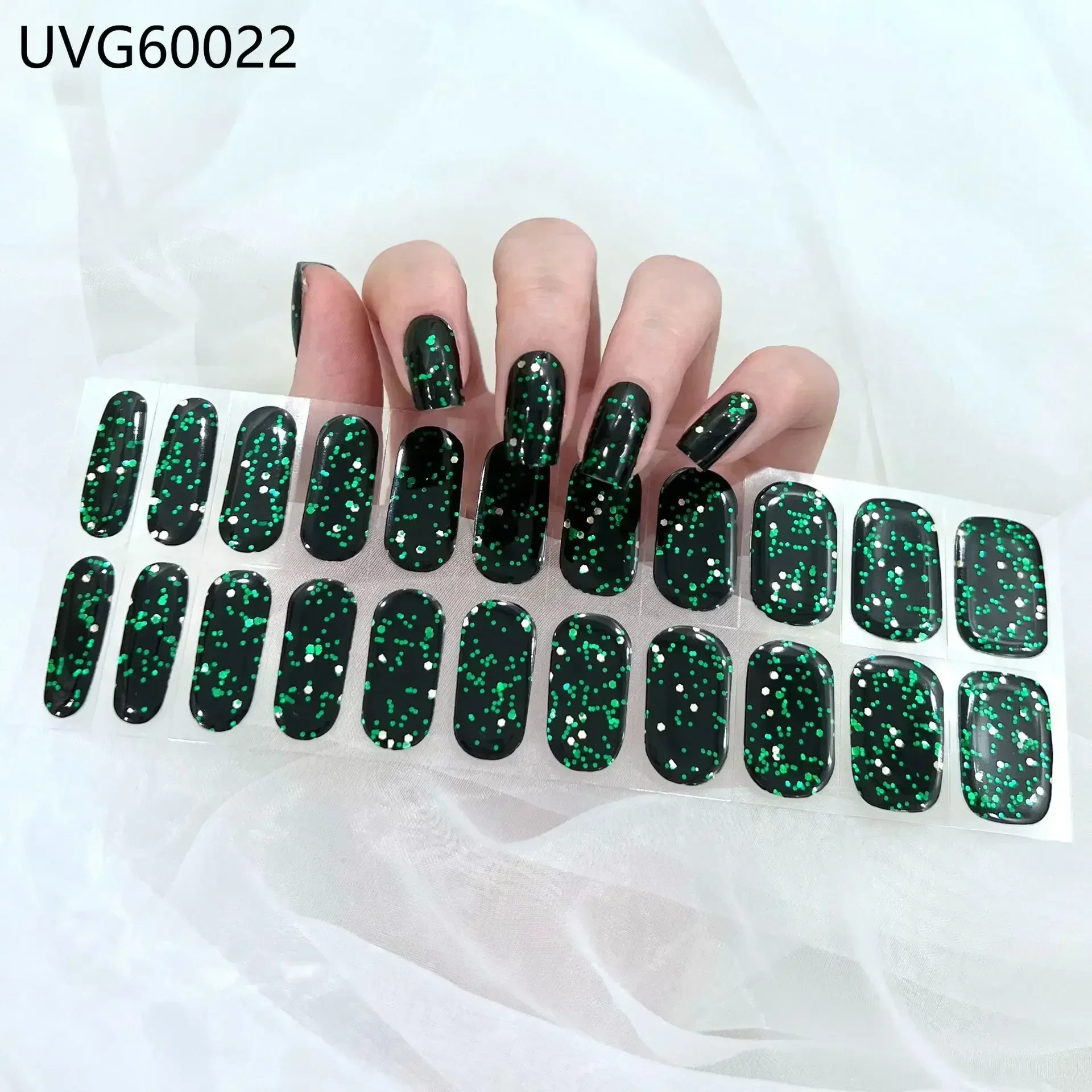 Premium Semi-Cured Nail Wraps Set - Waterproof, Long-Lasting Gel Nail Stickers