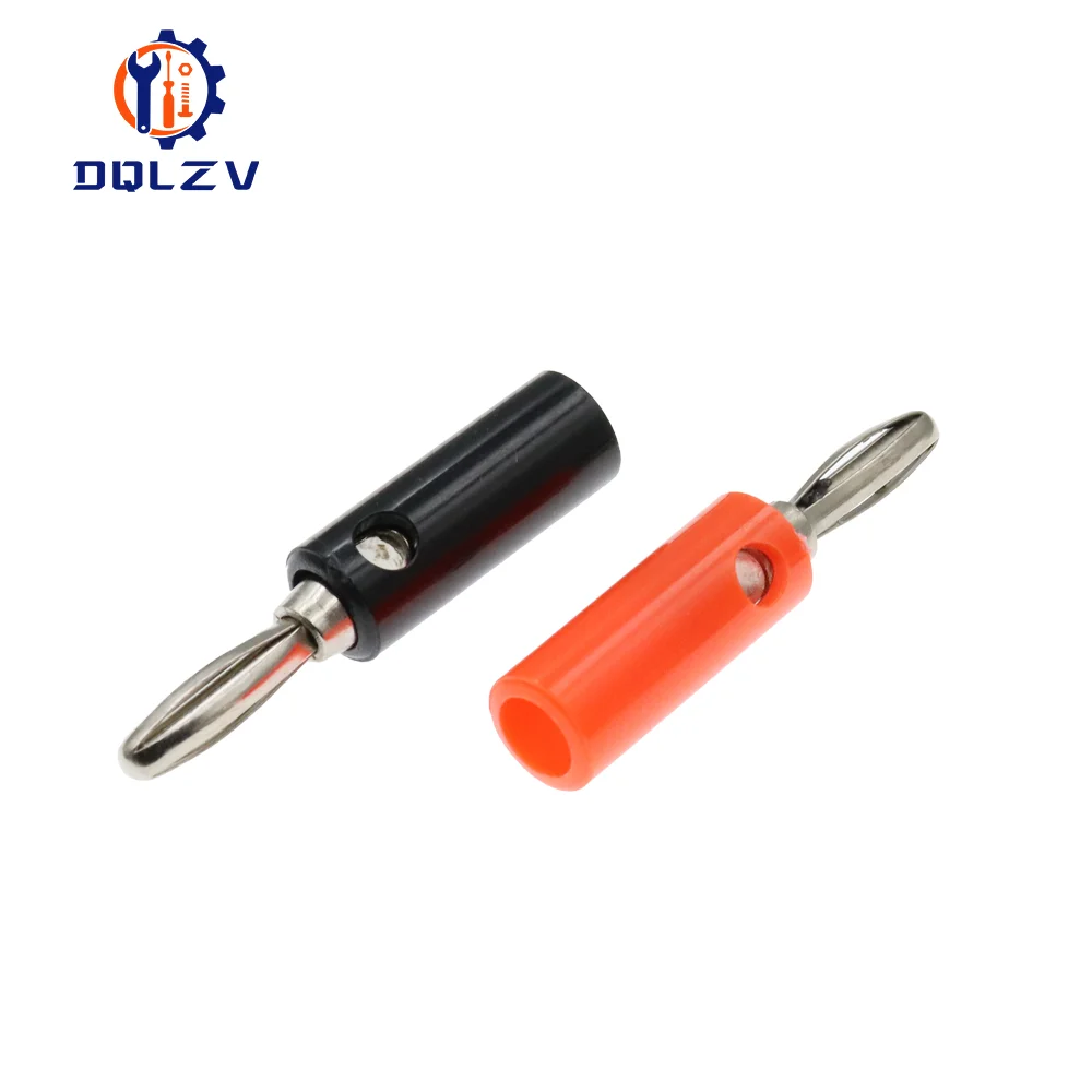 10PCS 50mm Plastic Handle Test Probe Metal Alligator Clips Connector Connect Socket Plug for Battery 4MM Banana Plug alligator clips test probes test clip test hooks clips test leads alligator clip adapter