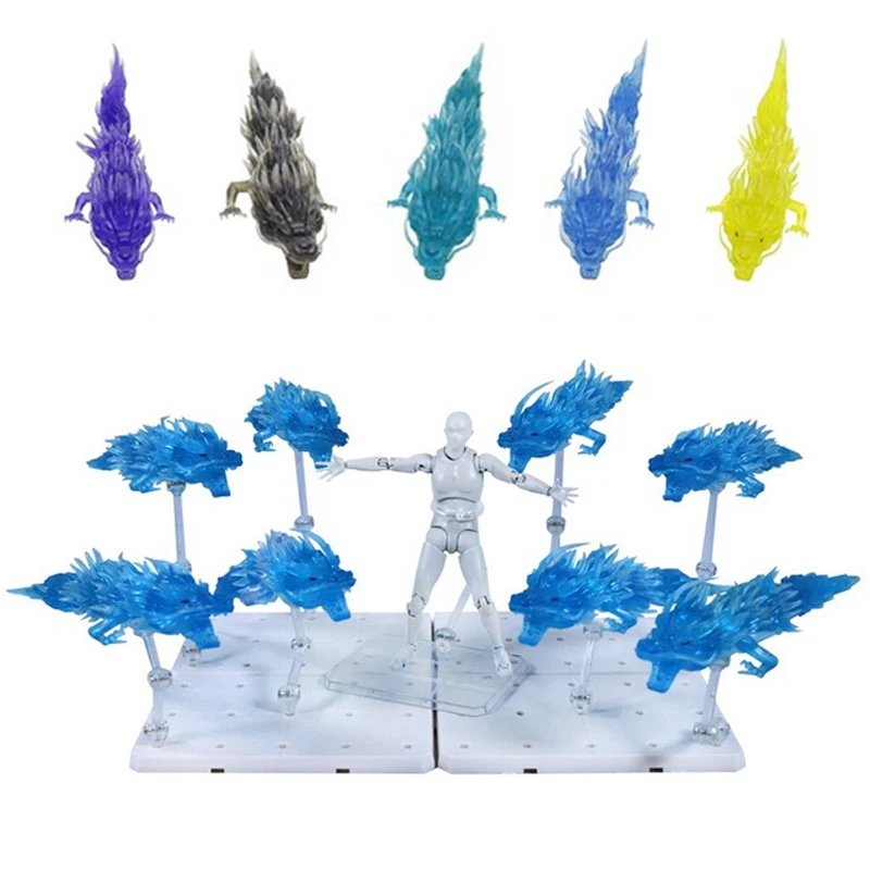 

Anime Action Figures Special Effects Domineering Eight Dragons Battle Scene PVC Model Toy DIY Effect Decoration Accessories