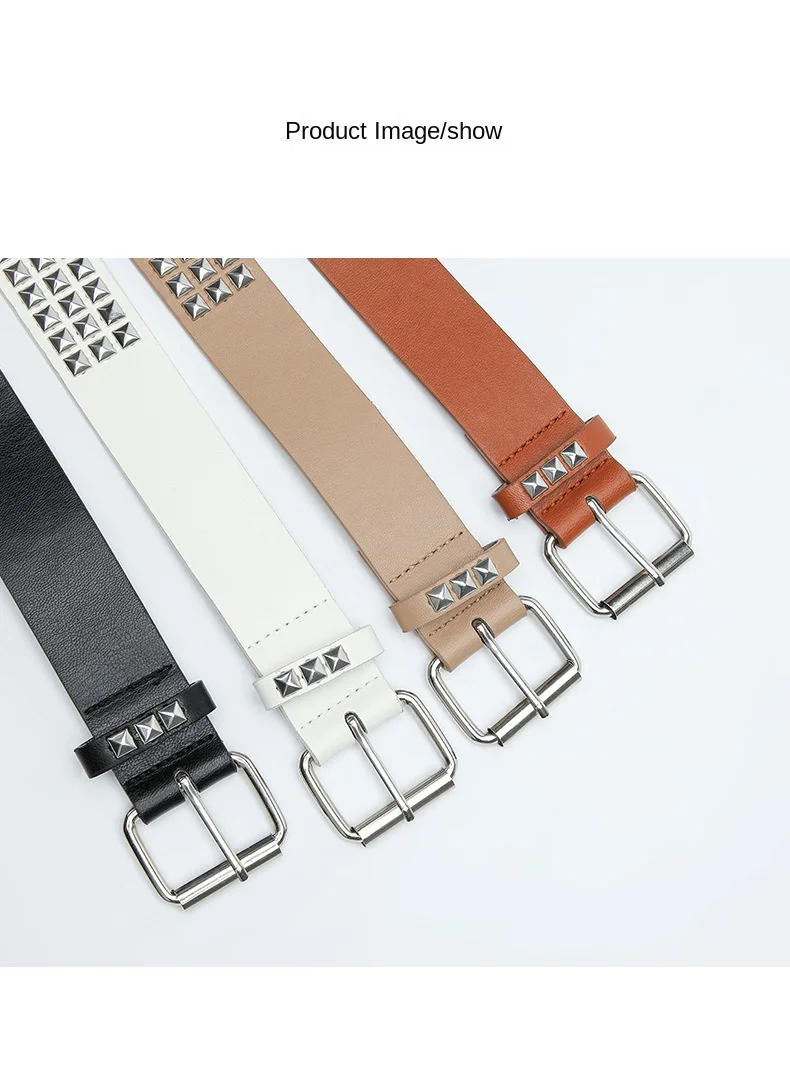 Пояс с шипами для женщин с украшением в виде пирамиды и заклепками в ...