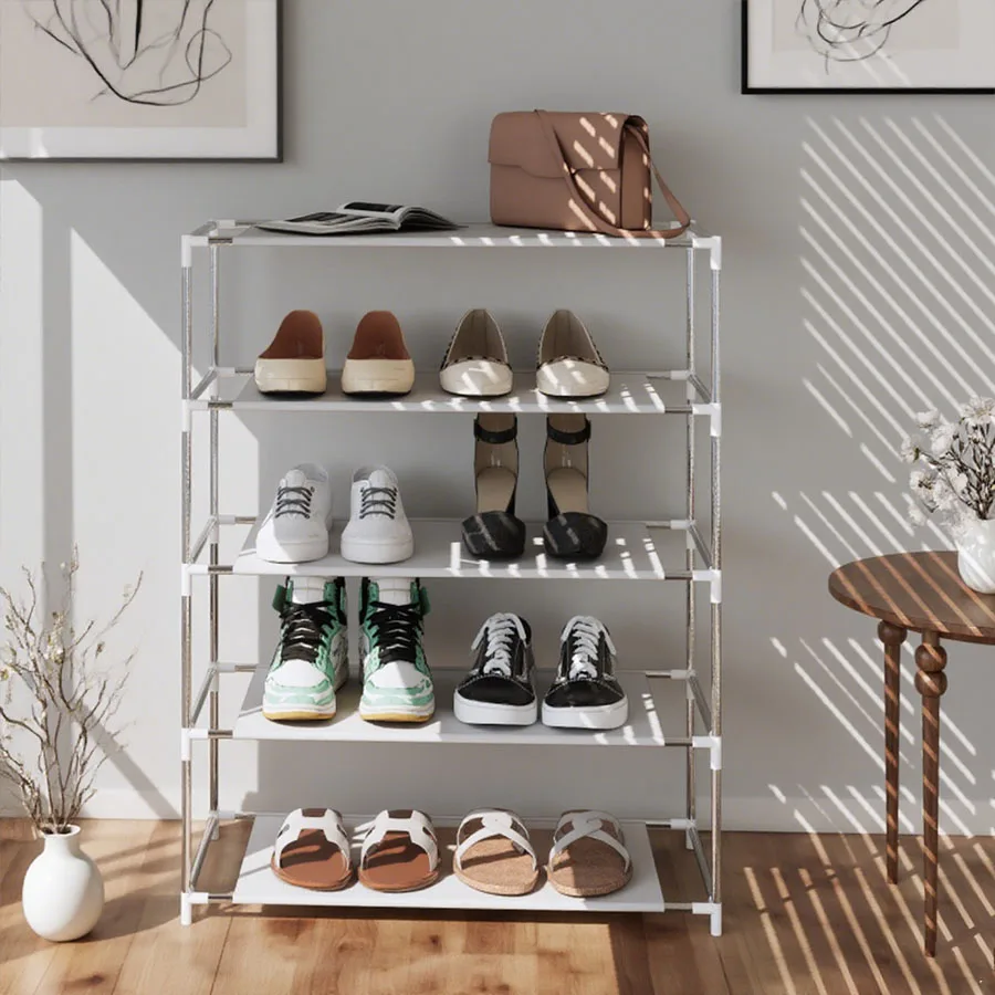 1pc Simple Multi-Layer Shoe Rack, Durable Shoe Storage Shelf, Easy to Assemble and Boot Organizer Container