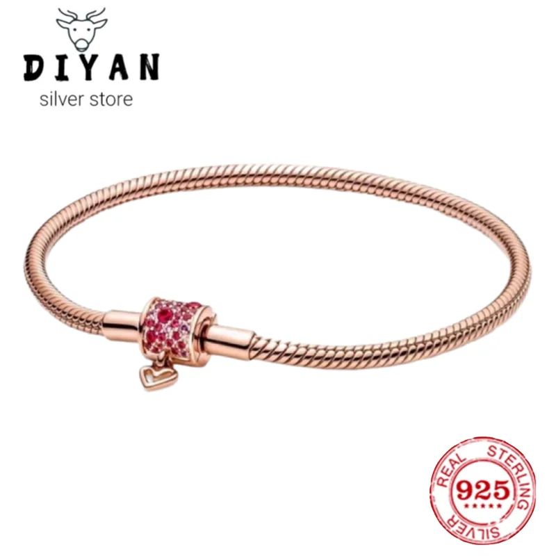 Fashion charm hot sell 925% fit original sterling silver Everything match zircon temperament bracelet women DIY fine jewelry