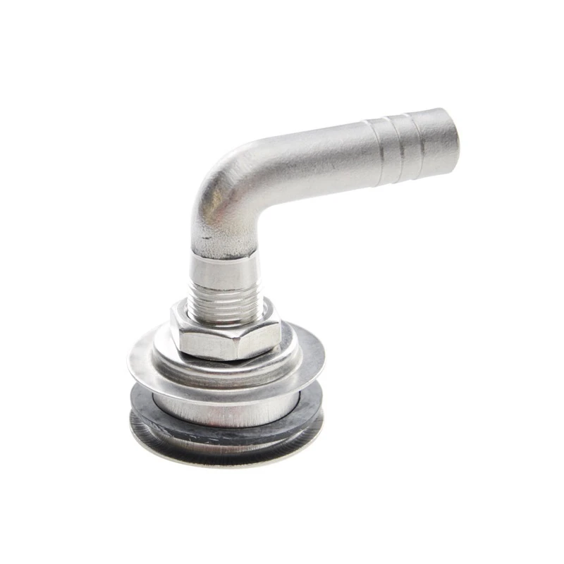 

Ventilation Exhaust Boat Fuel Vent Marine M16 Air Vent Pipe Bolt 90°Elbow With Bowl, Stainless Steel Hardware Accessories