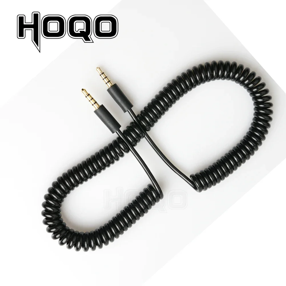 3.5mm TRRS connector Spring Coiled Cable RODE Sc7 VIDEOMIC GO Video Micro-type Mics 1/8&lsquo;&rsquo;4 pole Audio cord audio cord cable