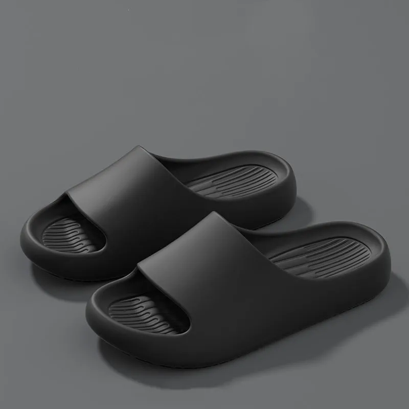 Big Size 50 51 New Summer Women's Slippers Men's Bathroom Flip Flops Concise Solid Color Shoes Home Non Slip Flats Beach Sandals 6