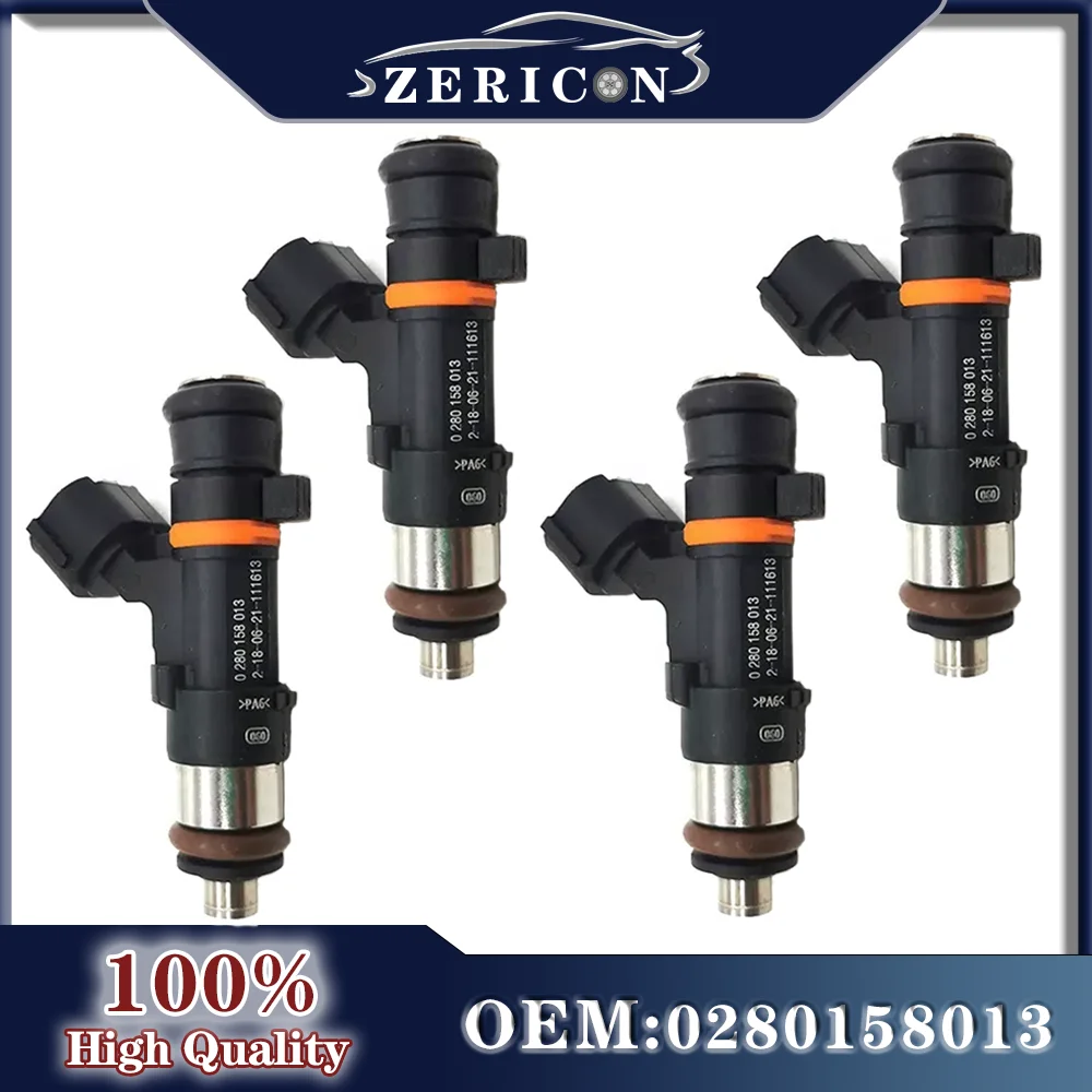 4pcs 0280158013 NEW Car Fuel Injector Nozzle for Nissan Note Micra III