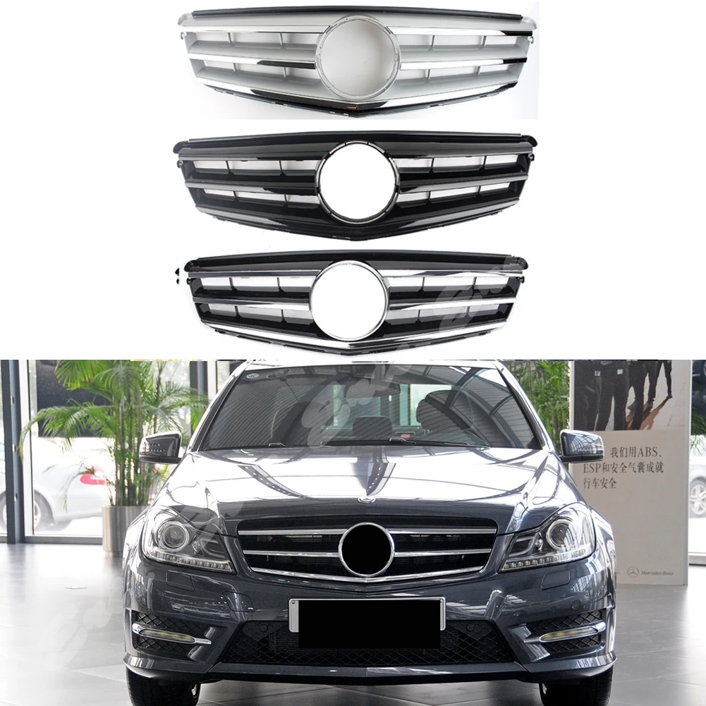 Front Racing Billet Bumper Grille Bovenste Facelift Grill Voor Mercedes