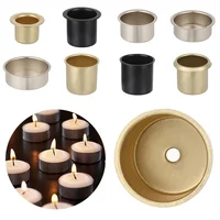 1 Pcs Candle Holder Metal Tapered Wax Candles Cups Jars Candlestick for Dining Event Weddings Valentine's Day Home Party Decor 1
