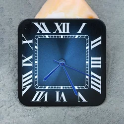 Square Santos Style Watch Dial and Hands Set for NH35 Movement Repair Parts (C3)