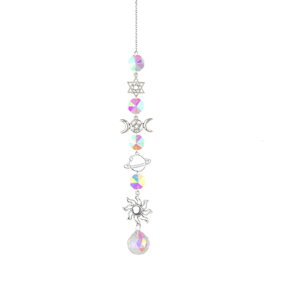 

Sun Catcher Pendant Crystal Pendants 41/44/45cm Alloy Christmas Pendants Crystal Jewelry Galaxy Home Decoration