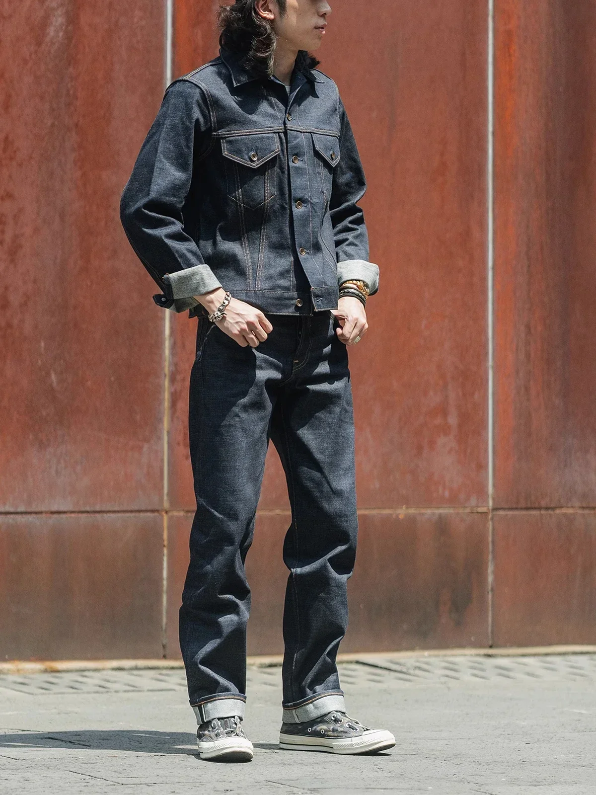 Non Stock Type 3 Selvedge Denim Trucker Jacket Mens Jean Outerwear 557XX 70505 4