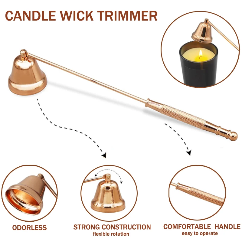 3/4pcs Candle Suppressor One-piece Tool Domestic Aromatherapy Candle Scissors Suppressor Hook Tray Tool Clippers