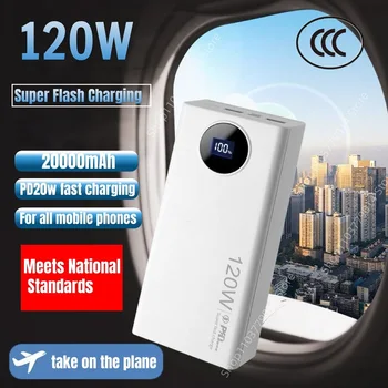 Nuovo 120W Super Fast Charging 50000mAh Power Bank sottile e leggero per accessori per telefoni cellulari batteria esterna 2024