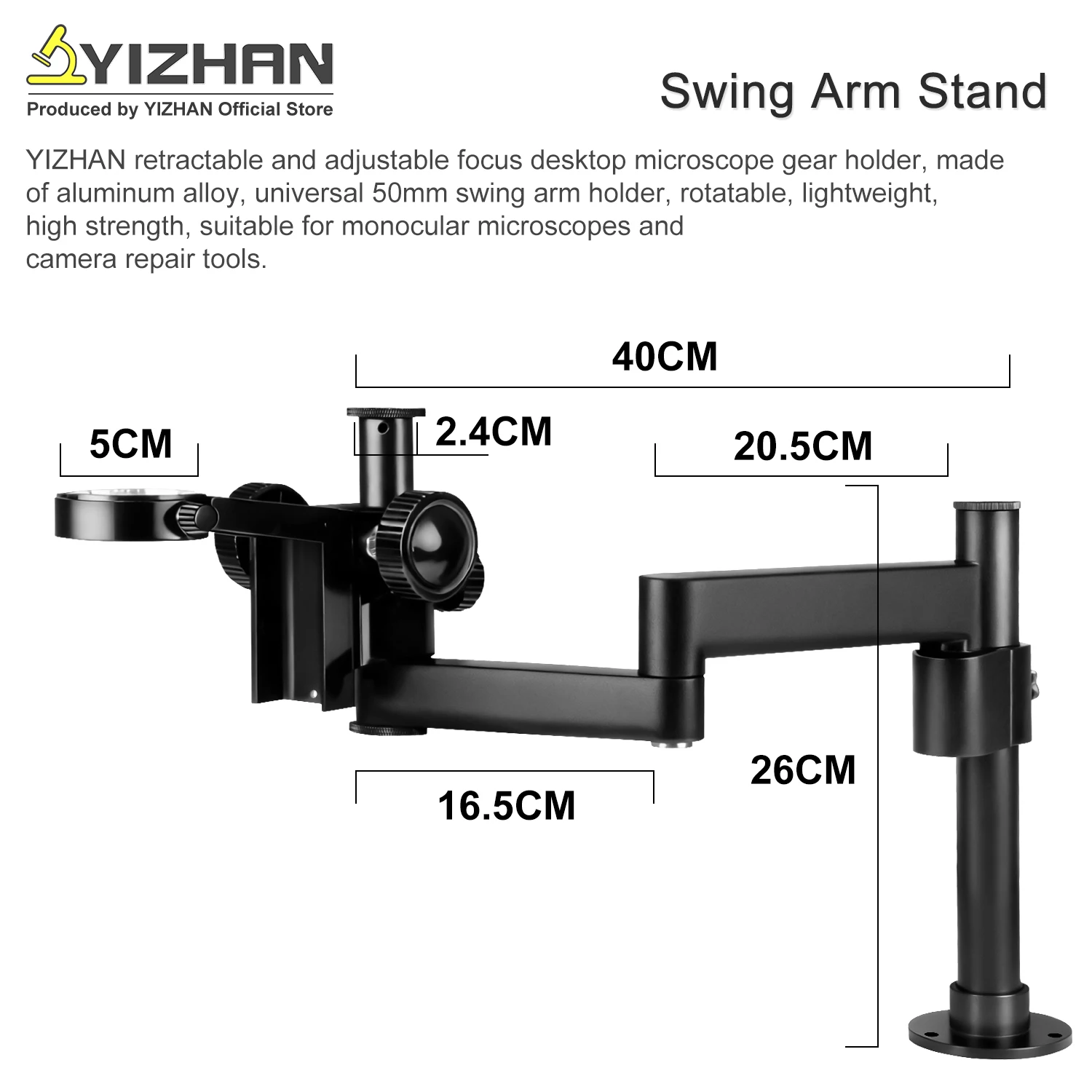 YIZHAN 215X 60MP Desktop-Digitalmikroskop 4K-Aufnahme USB HDMI 48MP Mikroskopkamera für Lötarbeiten, Reparaturen, Schmuck, Handy, Leiterplatten – Detail 5