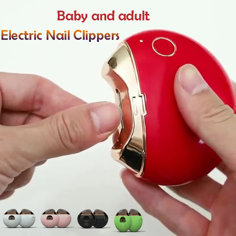 Electric Automatic Nail Clipper Sharpener Anti Splash Portable Baby Adult Nail Cutter Set Nail