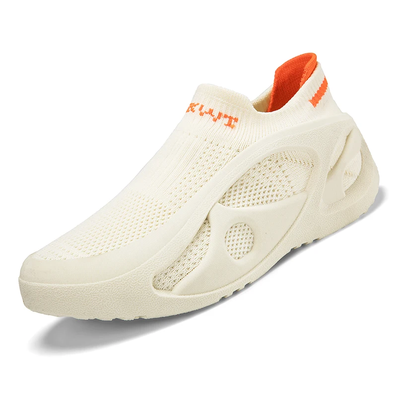 Men's Running Shoes Thin Mesh Breathable Slip-On Sports Sneaker Casual One-Step Socks Design for Comfort Tennis Shoes zapatillas