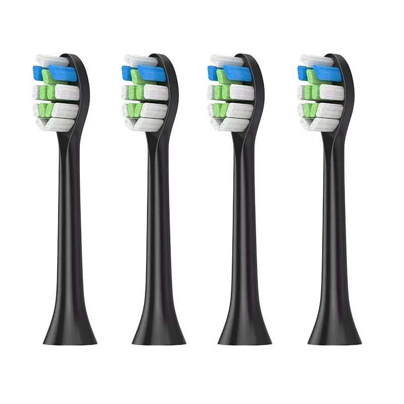 4 Pcs Replacement Toothbrush Heads For Philips Sonicare HX3, HX6, HX9, R Series Soft DuPont Bristle Electric Tooth Brush Head 