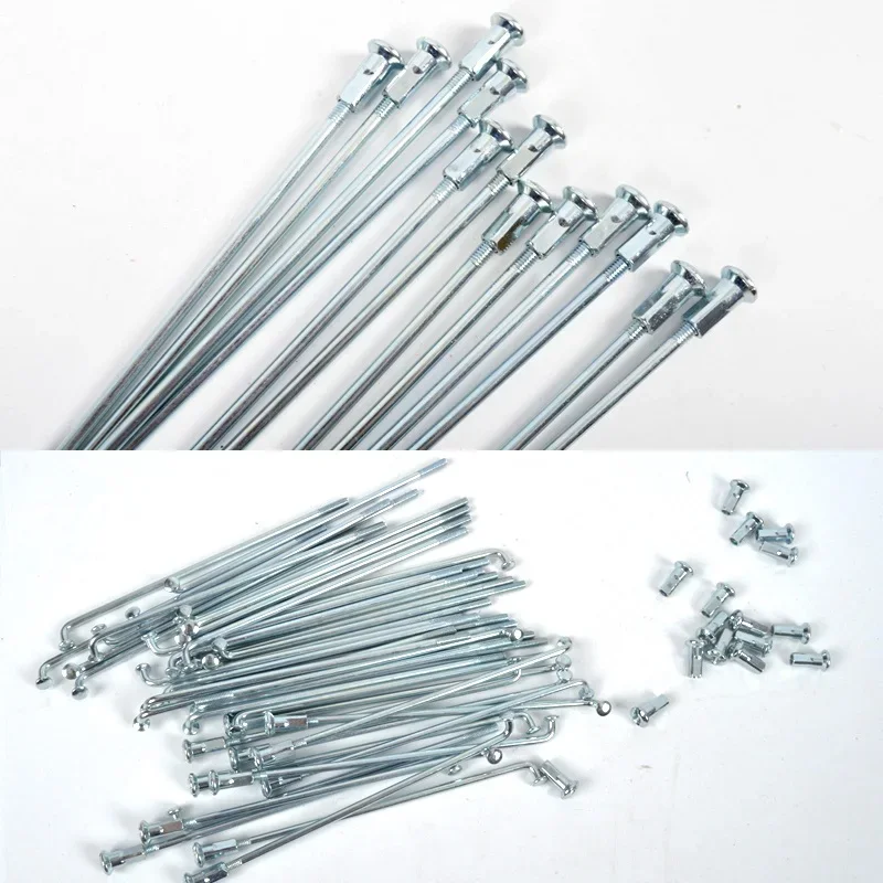 Electric Bicycle Spokes 12G Diameter 2.5mm Length 50-165mm Steel with Nipples 40PCS bicycle spokes bike spokes nipples