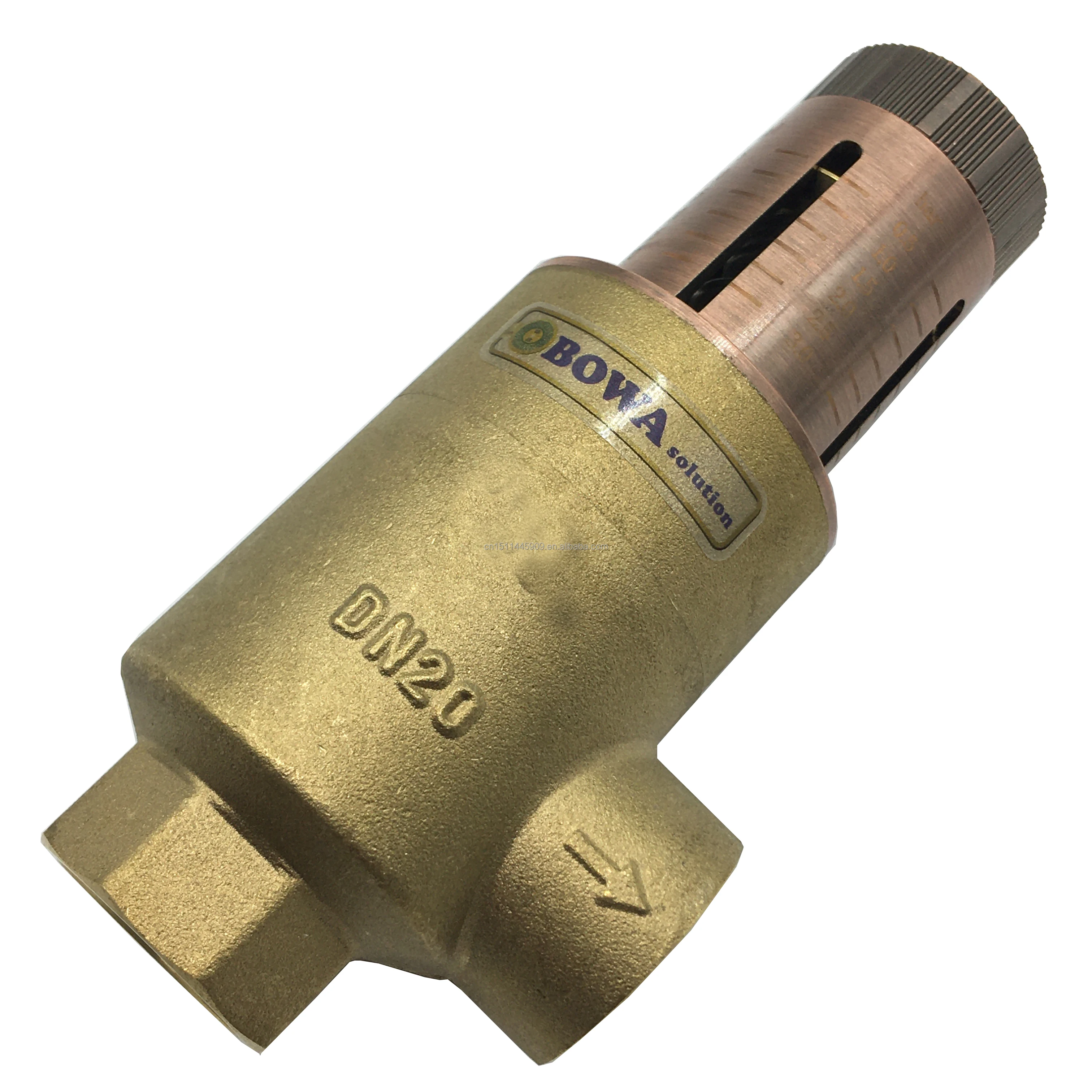 0.5 to 3bar DN20 automatic bypass valves will start bypassing flow when