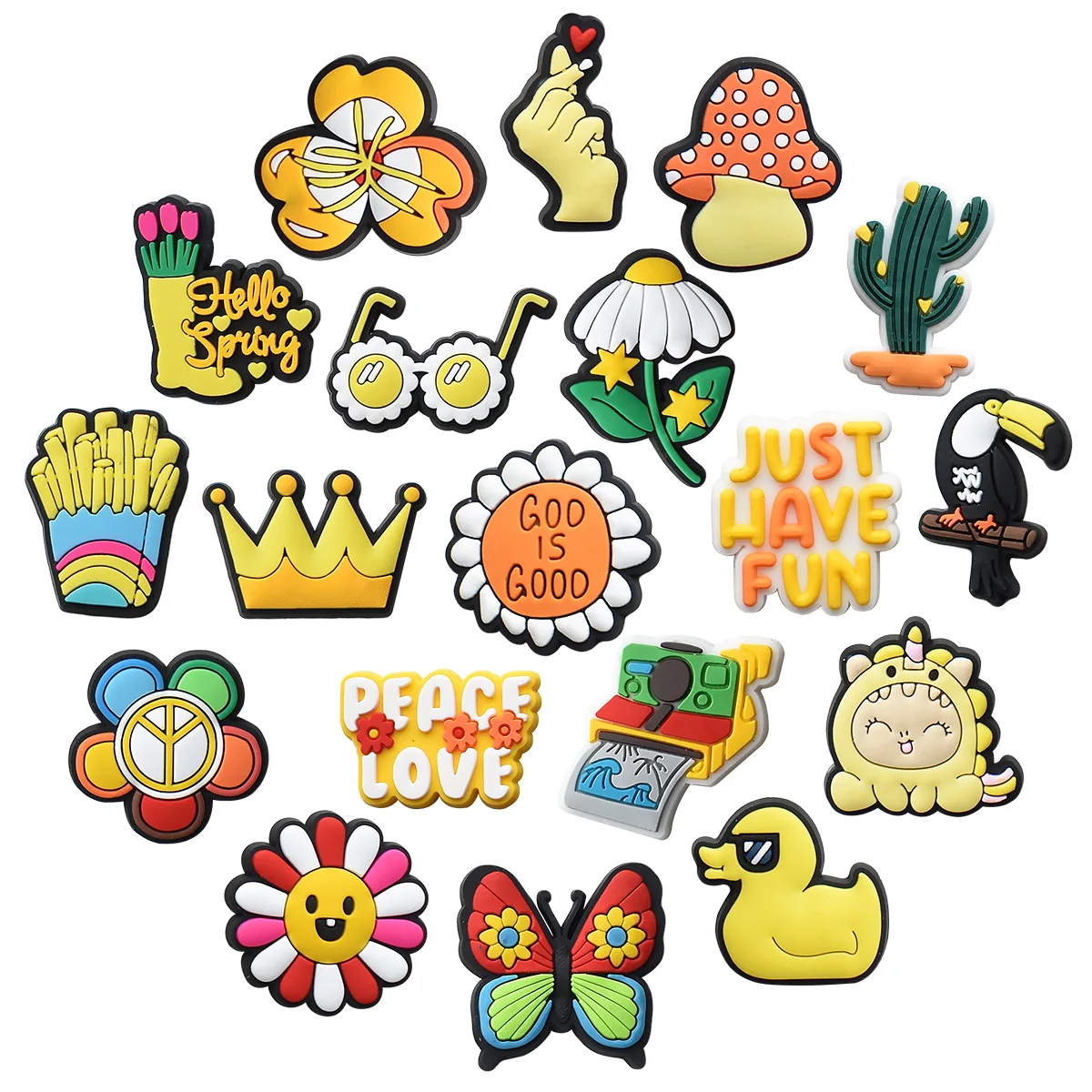 

Shoes Accessories Kids Love And Peace for Croc Charm Jeans Girl Xmas Gifts Shoe Charms Women for Crocs Charms Designer