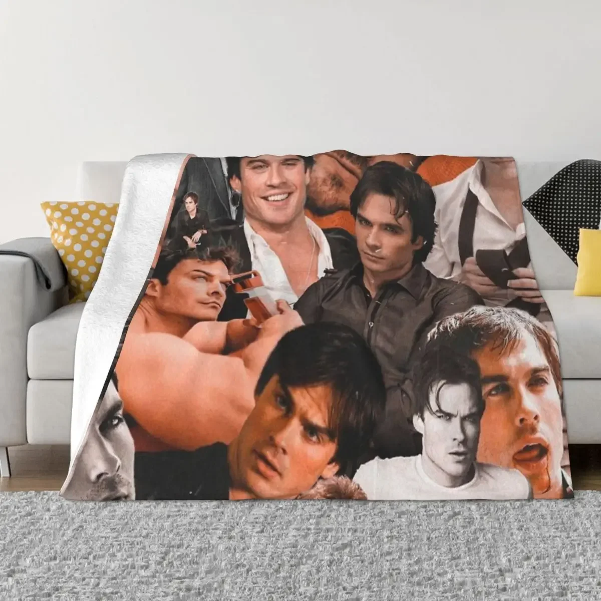 IanSomerhalderTheVampireDiariesBlanketCoralFleecePlushTextile