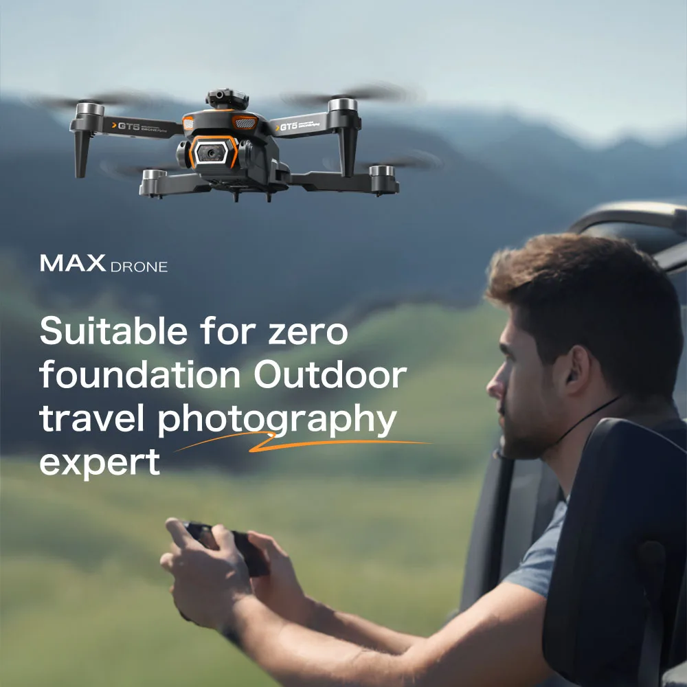 GT5 Mini Drone Remote control with screen 4K Professional Camera 360° Obstacle