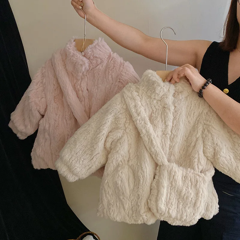 

Coat Baby Autumn Winter New Korean Childrens Clothing Girls Cotton Clip Imitation Fur Tide 2023 Warm Simple Zipper