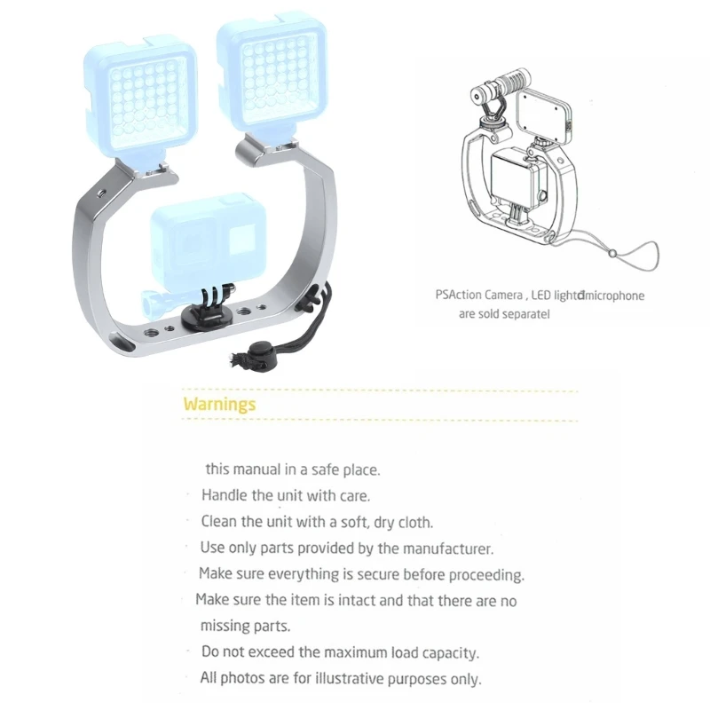 카메라 액세서리 셀카 모노포드 마운트용 안정기 홀더 케이지