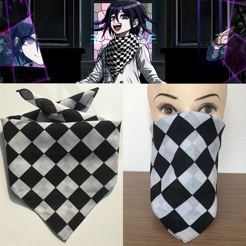 Anime Danganronpa V3 Ouma Kokichi Square Scarf Wrap Cosplay Costume Accessories