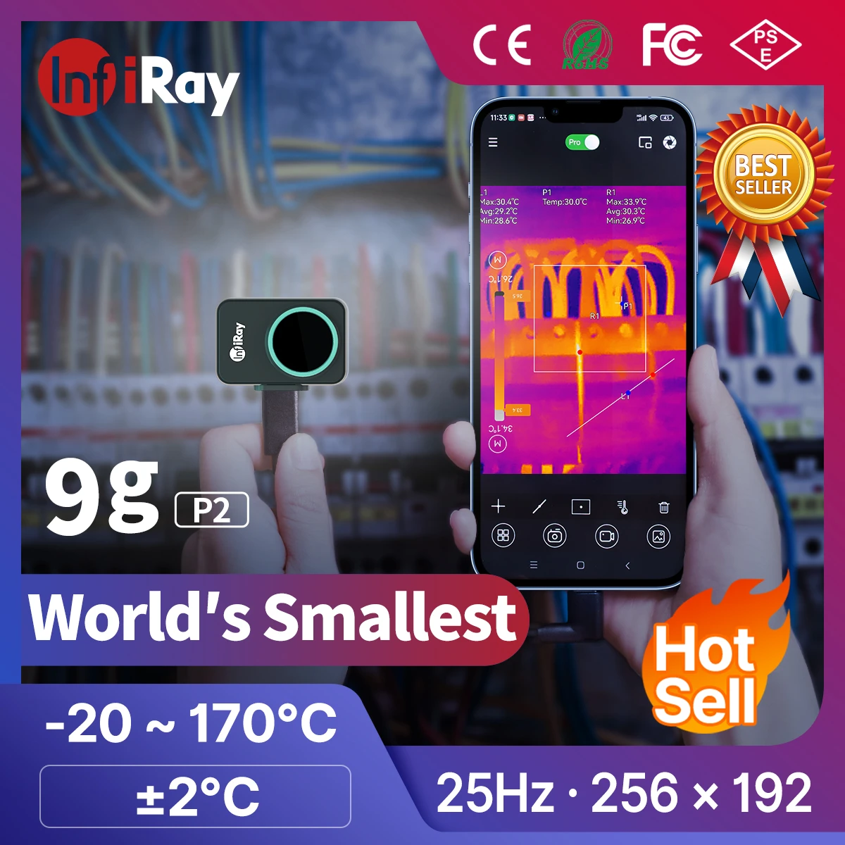 Infiray Official Night Vision Go P2 Thermal Camera Imager Infrared