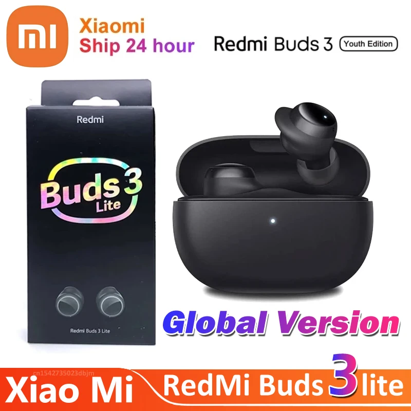 2022 New Global Version Original Xiaomi Redmi Buds 3 Lite Youth Edition Earphone Bluetooth 5.2 TWS True Wireless Touch Headphone |