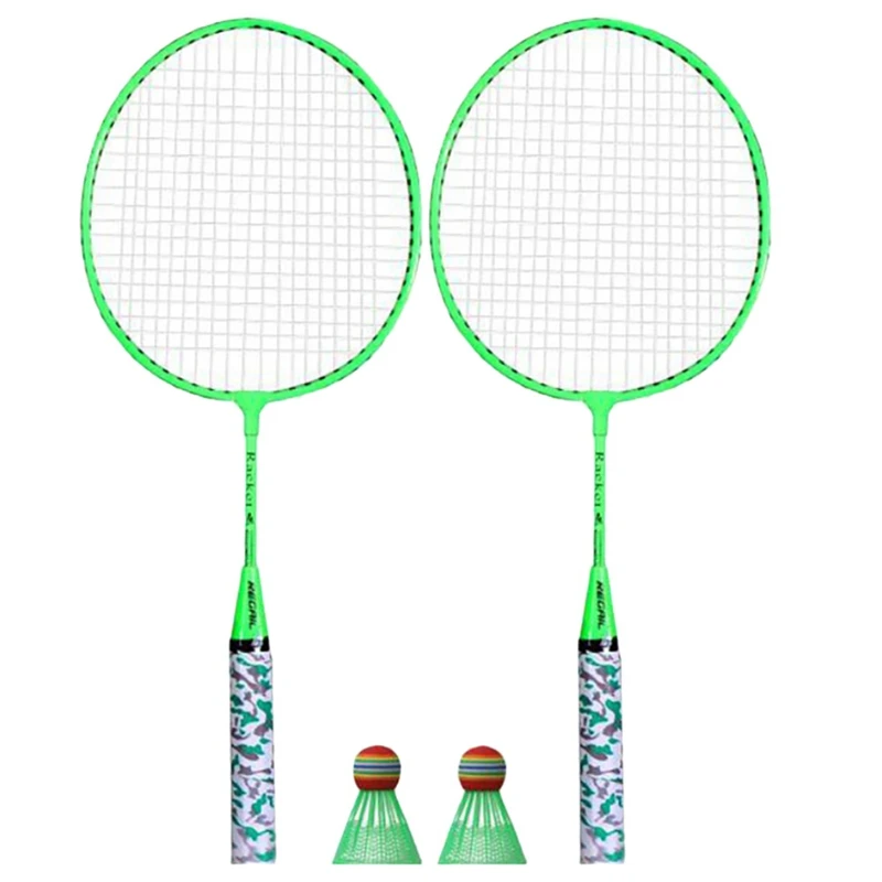 Badminton Rackets For Children,Shuttlecocks Racquet Sports Set With 2