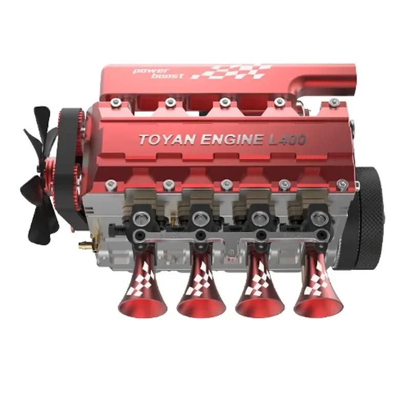 

TOYAN FS L400 Inline Four Cylinder Four Stroke Engine Model 14cc Displacement Water-cooled Engine Model Kit for RC Car Toy