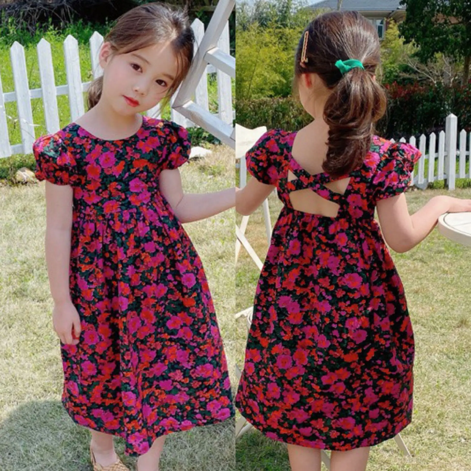 Summer Full Sleeves Casual Dress For Baby Girls #PIE148 main image 0