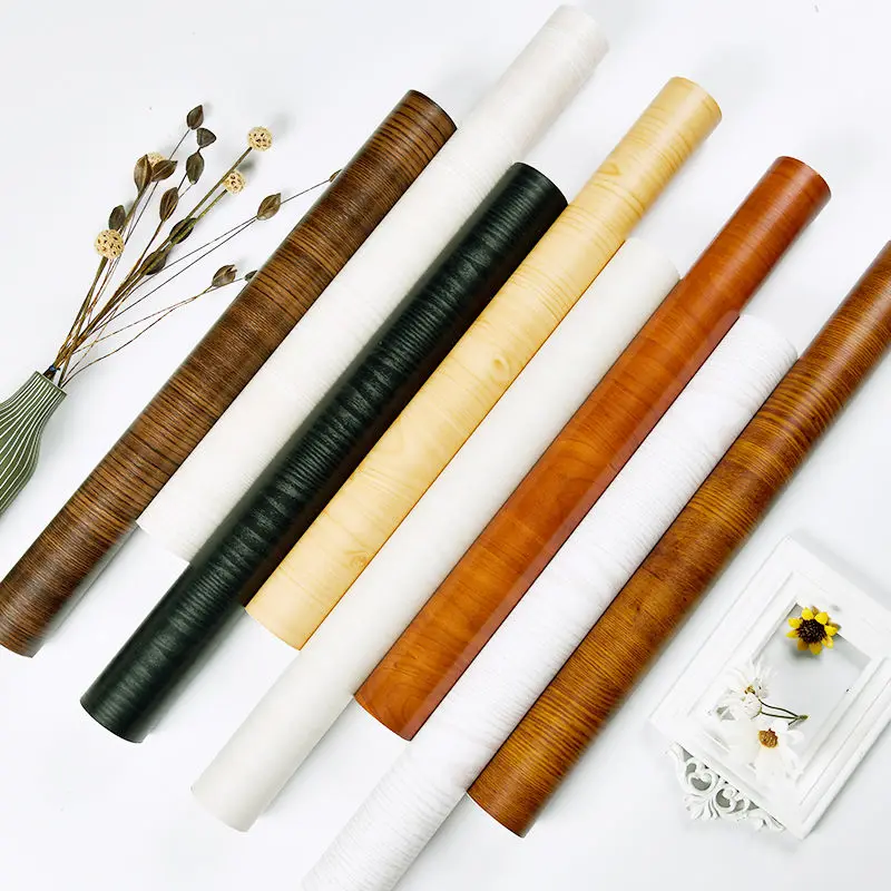 Description Picture 2 of item60CM Wood Grain Decor Contact Paper Self-adhesive Waterproof Wallpaper for Old Furniture Cabinet Covers Wooden Door Renovation