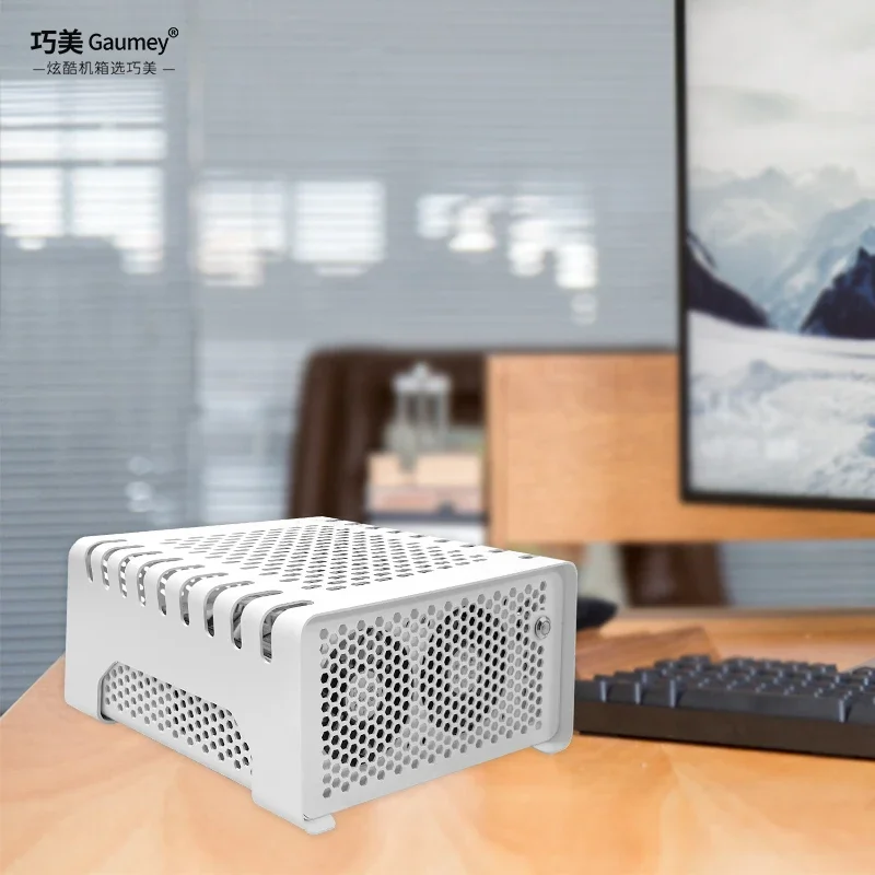 Computer case Desktop ITX small case, living room mini HTPC horizontal case