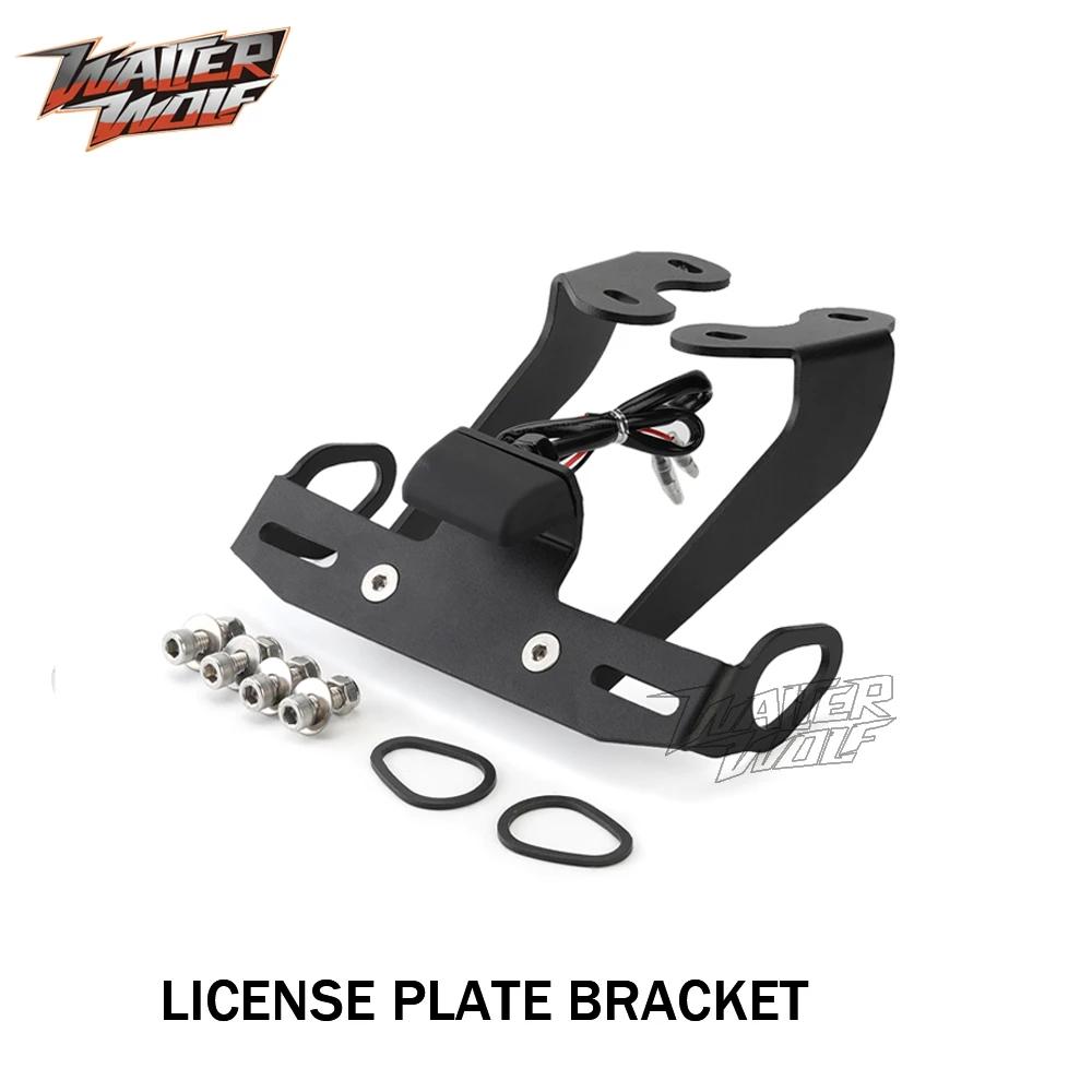 Motorcycle License Plate Bracket Fender Eliminator For Yamaha MT-09/MT09 SP 2024-2025 - CNC Aluminum, With Tail Light