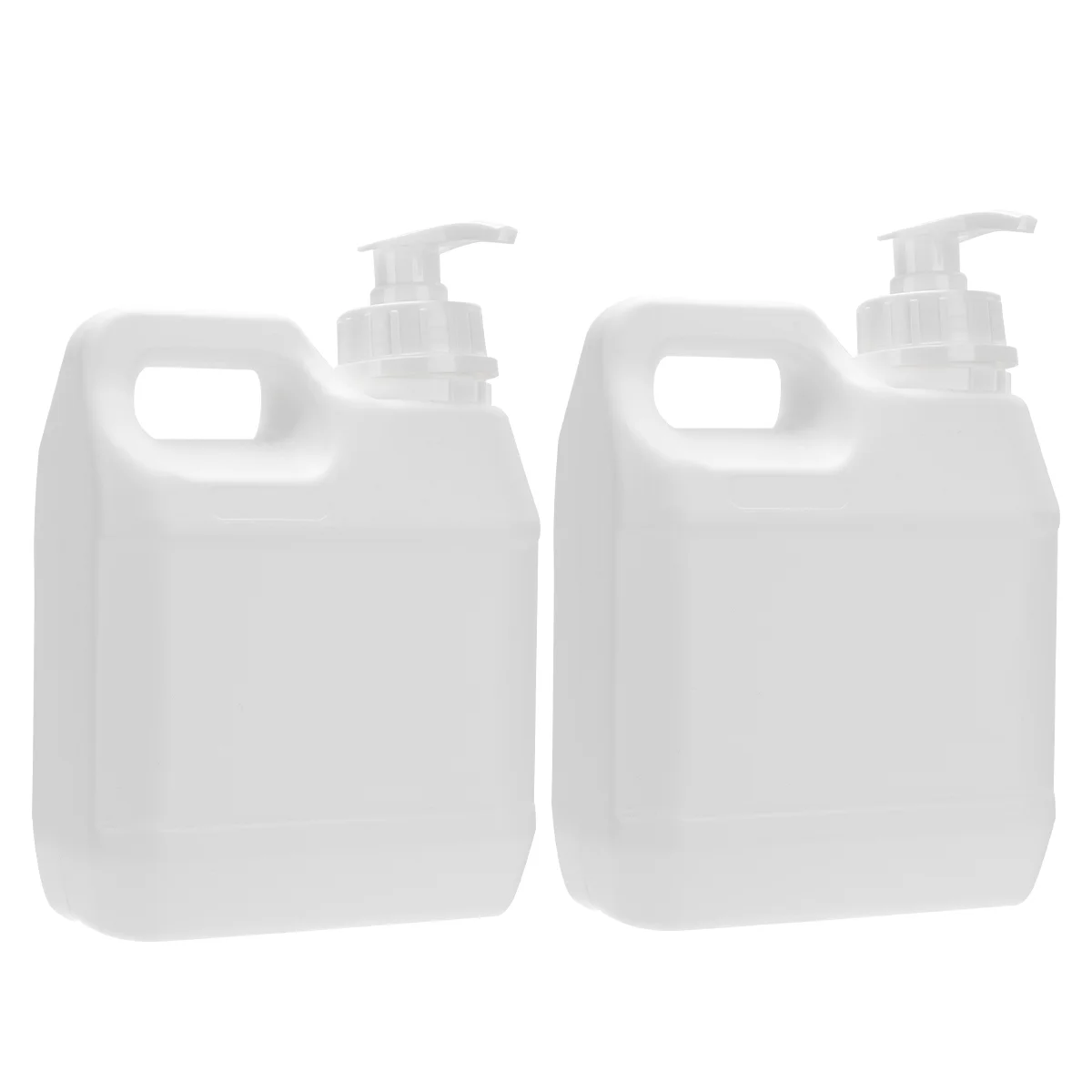 2PCS Pump Bottle Large Empty Jug Dispensing Pump for water Lotion Oils Creams Shampoo Conditioner Hand 1L 2 pcs sub bottle shower gel shampoo lotion pressure pump empty 2pcs liquid water dispenser body filling bamboo hand water