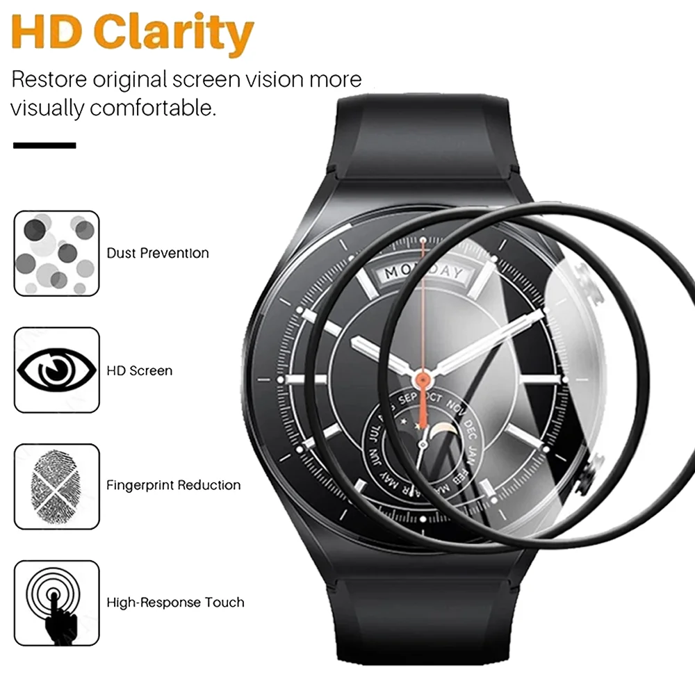 Hydrogel Film Cover HD Screen Protector - Anti-scratch Film for Smartwatch Accessories