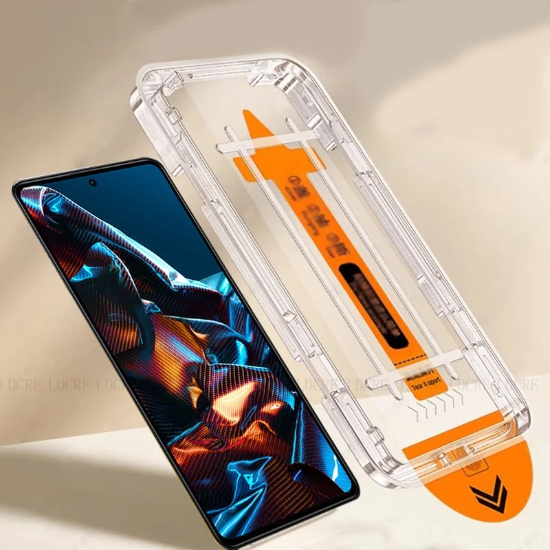 4/3/2/1Pcs Für Poco X5 Pro Glas Xiaomi Poco X5 Pro 5G Gehärtetem Glas Staub freies 9H Volle Abdeckung Kleber Screen Protector Poco X5 Pro – Detail 1