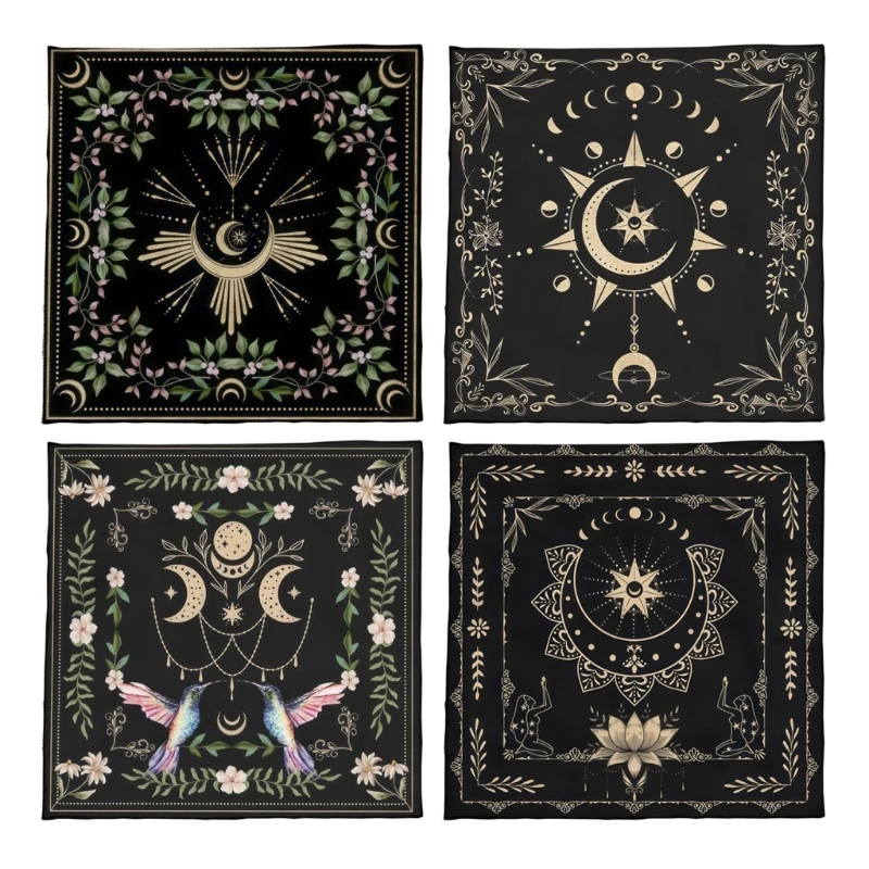 Board Game Pad Astrological Oracles Table Cover Card Mat Divinations Tablecloth pastoral embroidery hollow flower table runner mat embroidered floral cutwork tablecloth covers rectangle flower table runners