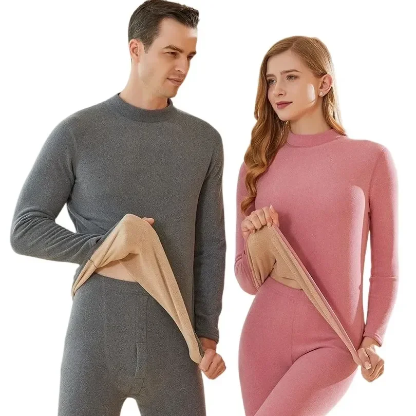 

Layer Winter Mock-neck 2 Thermal Pieces Under Undershirts First Clothing And Elastic Panties Men Underwear Warm Keep New